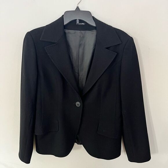 Women's Black Cinzia Rocca Blazer Jacket - Picture 1 of 7